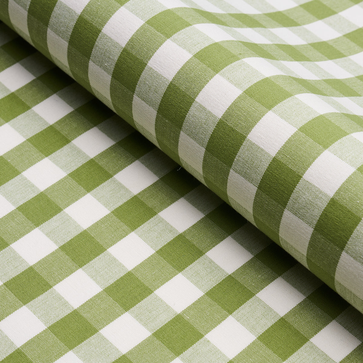SCHUMACHER  NEW TRADITIONAL: PROVEN??AL ELTON COTTON CHECK PATTERN WOVENS PATTERN WOVENS LEAF   - 63071