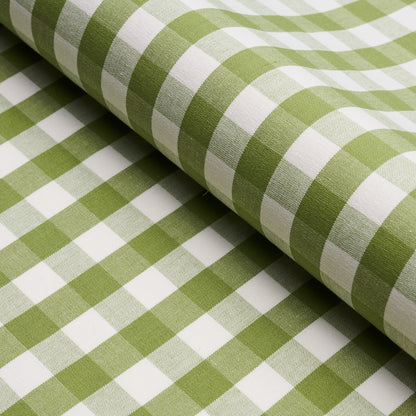 SCHUMACHER  NEW TRADITIONAL: PROVEN??AL ELTON COTTON CHECK PATTERN WOVENS PATTERN WOVENS LEAF   - 63071
