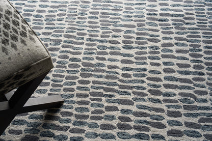 EXQUISITE RUGS   Ink Blot Indoor Hand Tufted    - 6310-5'X8'