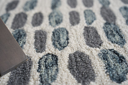 EXQUISITE RUGS   Ink Blot Indoor Hand Tufted    - 6310-5'X8'