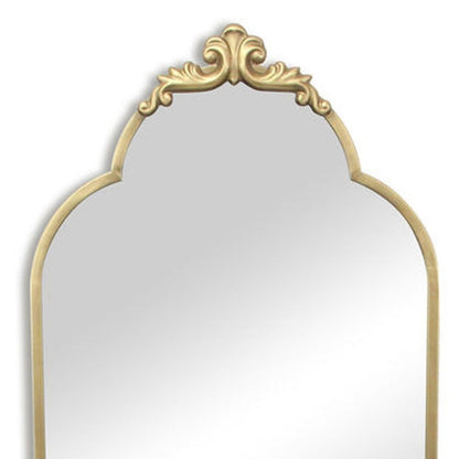 65" Gold Metal Arch Full Length Hanging Mirror