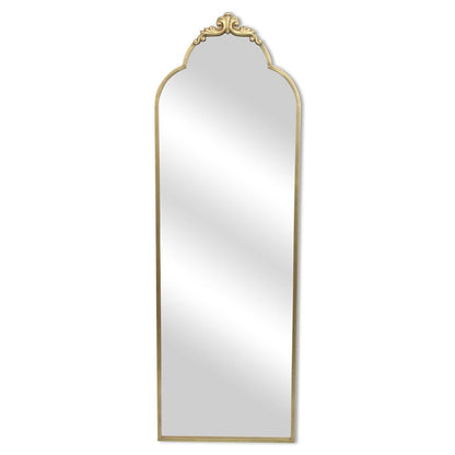 65" Gold Metal Arch Full Length Hanging Mirror