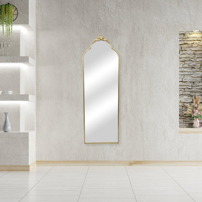 65" Gold Metal Arch Full Length Hanging Mirror