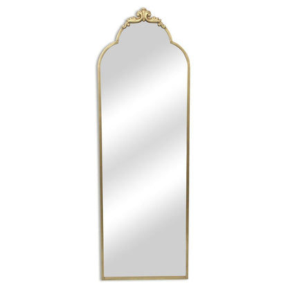 65" Gold Metal Arch Full Length Hanging Mirror