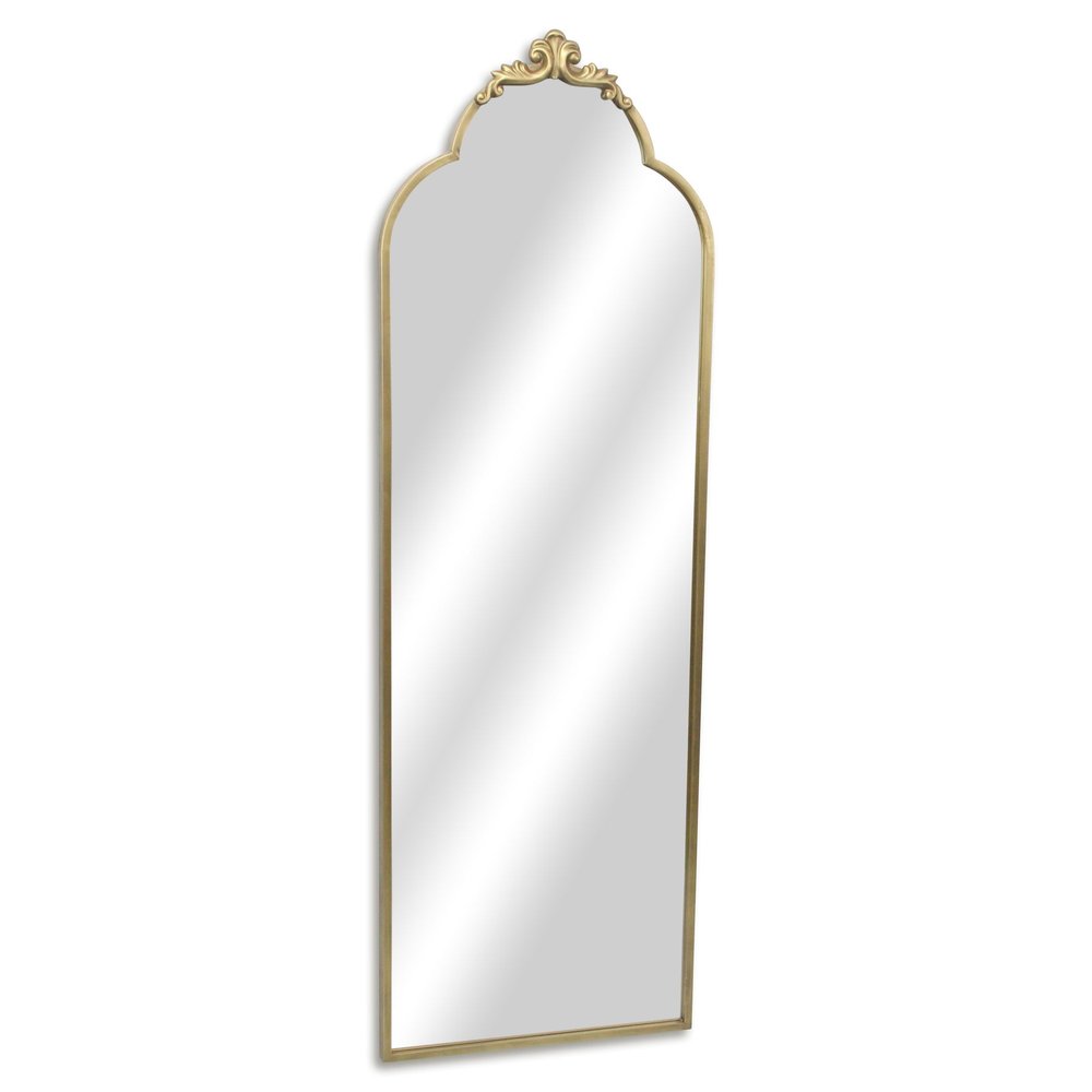 65" Gold Metal Arch Full Length Hanging Mirror