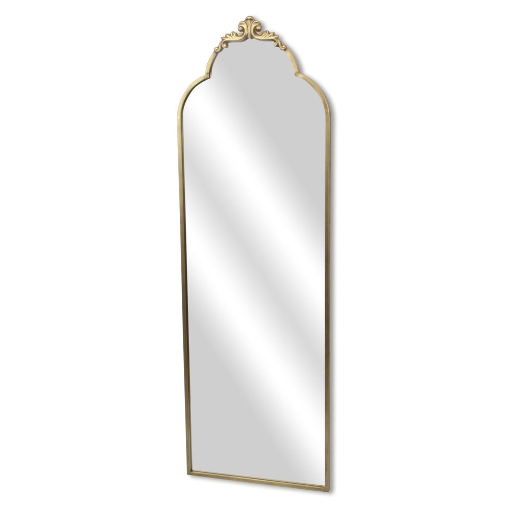 65" Gold Metal Arch Full Length Hanging Mirror