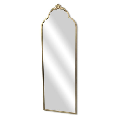 65" Gold Metal Arch Full Length Hanging Mirror