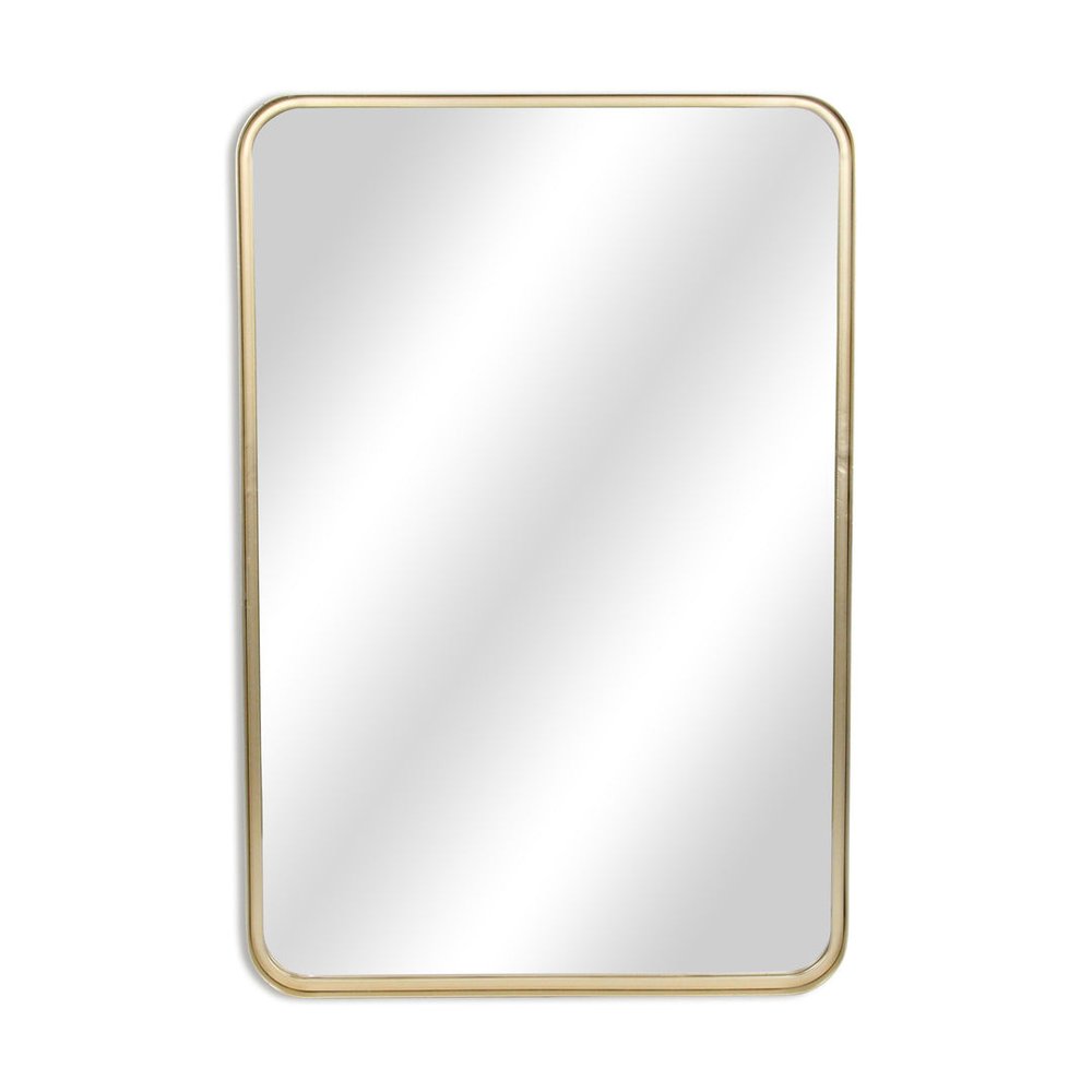 30" Gold Metal Accent Mirror