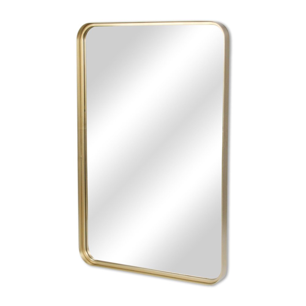 30" Gold Metal Accent Mirror