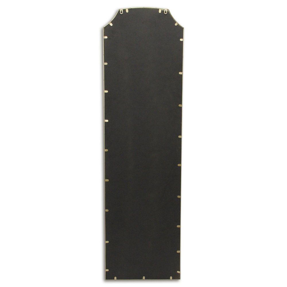 64" Gold Metal Beaded Arch Full Length Hanging Mirror