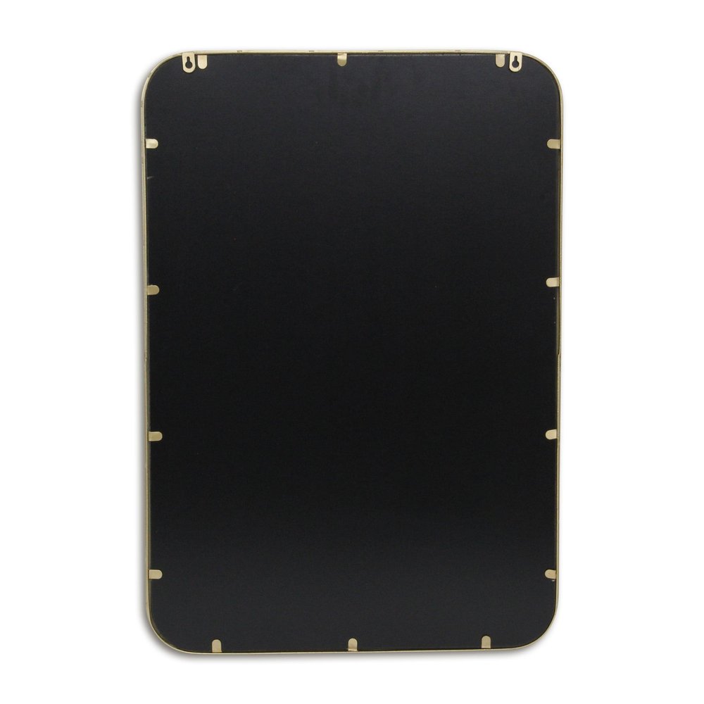 32" Gold Metal Beaded Accent Mirror