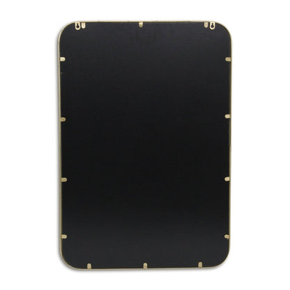 32" Gold Metal Beaded Accent Mirror