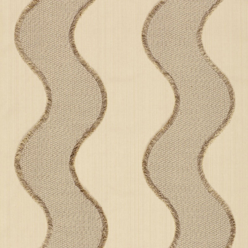 SCHUMACHER  MODERN GLAMOUR Wavelength EMBROIDERIES EMBROIDERIES SANDSTONE   - 63700
