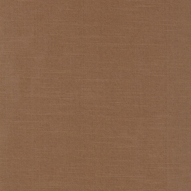 Brown woven fabric texture swatch, linen-like weave in warm cocoa, suitable for upholstery or crafts.
