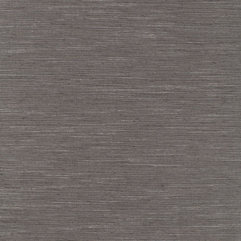 Grey-brown woven fabric texture with subtle horizontal stripes, suitable for upholstery or drapery.