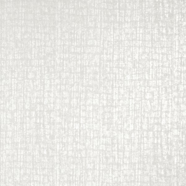 Light gray wallpaper with a subtle woven texture and fine vertical and horizontal threads.