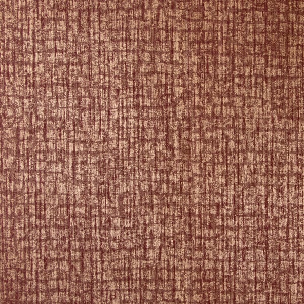 Rust-brown textured wallpaper with dense vertical lines.