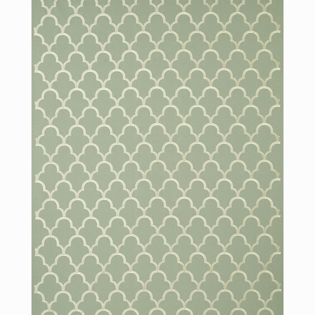 SCHUMACHER  MODERN GLAMOUR Scallop Embroidery EMBROIDERIES EMBROIDERIES MINERAL   - 64320