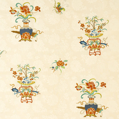 SCHUMACHER  PERENNIAL FAVORITES Ming Embroidery EMBROIDERIES EMBROIDERIES MULTI-COLOR   - 64420
