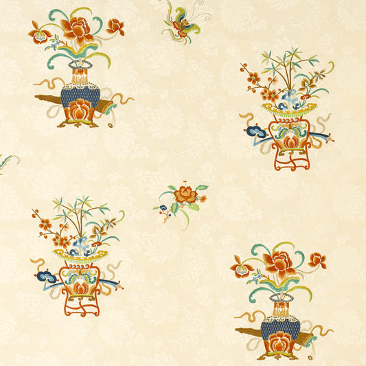 SCHUMACHER  PERENNIAL FAVORITES Ming Embroidery EMBROIDERIES EMBROIDERIES MULTI-COLOR   - 64420