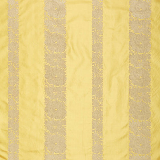 SCHUMACHER  PERENNIAL FAVORITES MANDARIN SILK STRIPE SILKS & SATIN SILKS & SATIN SUNLIGHT   - 64430
