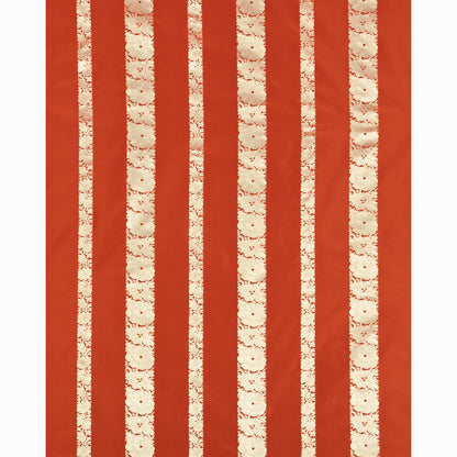 SCHUMACHER  CHROMA MANDARIN SILK STRIPE PATTERNED WOVENS,EPINGLE,HIGH PERFORMANCE PATTERNED WOVENS,EPINGLE,HIGH PERFORMANCE CORAL   - 64431