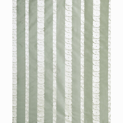 SCHUMACHER  PERENNIAL FAVORITES MANDARIN SILK STRIPE SILKS & SATIN SILKS & SATIN OCEAN MIST   - 64432