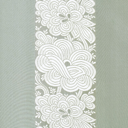 SCHUMACHER  PERENNIAL FAVORITES MANDARIN SILK STRIPE SILKS & SATIN SILKS & SATIN OCEAN MIST   - 64432