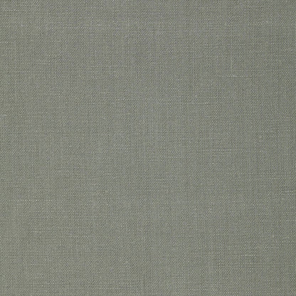 Close-up of olive-gray woven fabric texture with a linen-like, coarse weave.