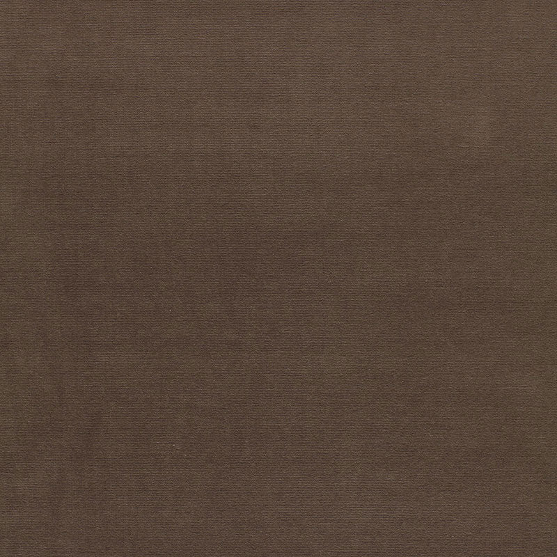 Solid brown Velvet Mink fabric with soft plush pile and subtle sheen.