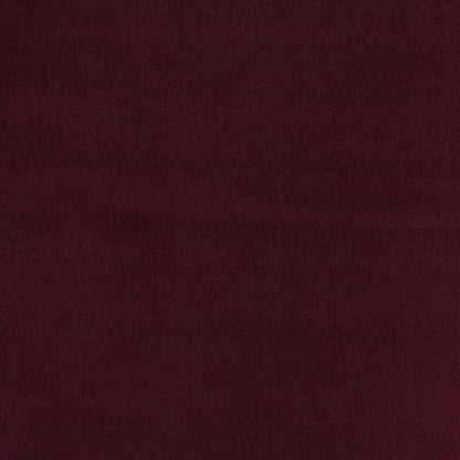 Dark aubergine velvet fabric swatch with plush nap, rich color for upholstery or fashion.