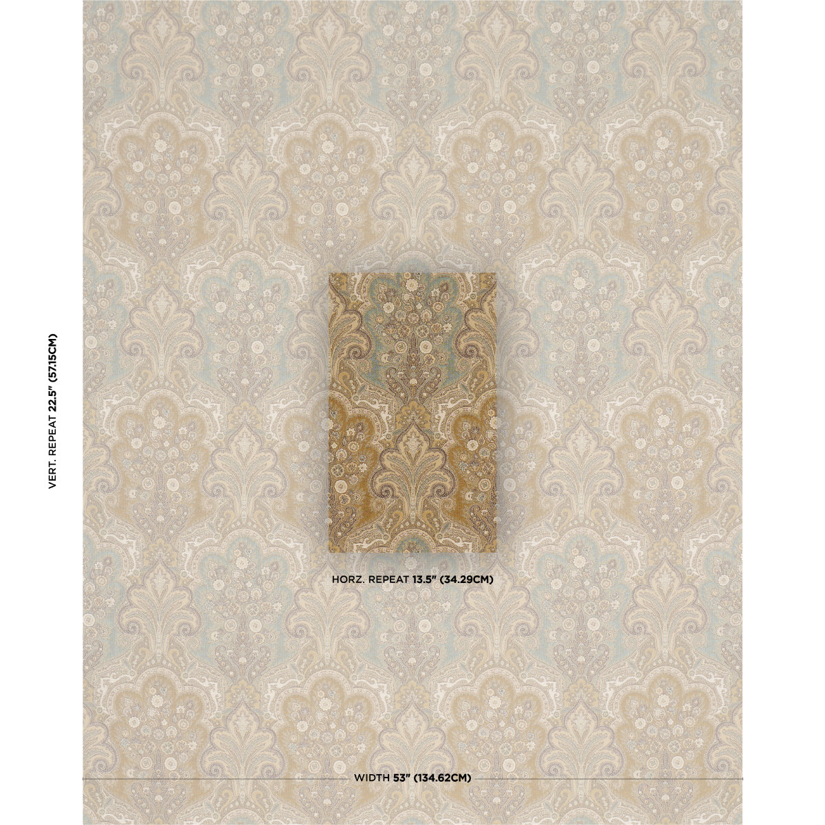 SCHUMACHER  CHROMA NEW CASTLE PAISLEY PATTERN WOVENS,HIGH PERFORMANCE PATTERN WOVENS,HIGH PERFORMANCE VENETIAN   - 64592