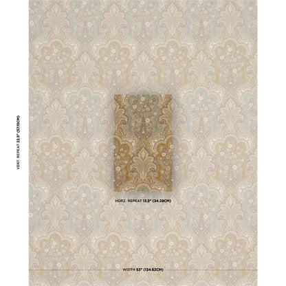 SCHUMACHER  CHROMA NEW CASTLE PAISLEY PATTERN WOVENS,HIGH PERFORMANCE PATTERN WOVENS,HIGH PERFORMANCE VENETIAN   - 64592