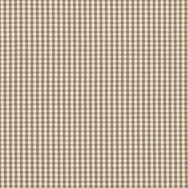 SCHUMACHER  CHROMA BARNET COTTON CHECK PATTERNED WOVENS,HIGH PERFORMANCE PATTERNED WOVENS,HIGH PERFORMANCE MOCHA   - 64626