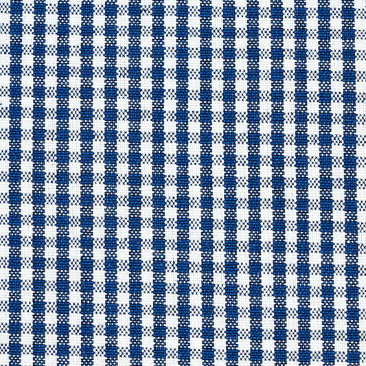 SCHUMACHER  RHAPSODY IN BLUE BARNET COTTON CHECK PATTERNED WOVENS PATTERNED WOVENS NAVY   - 64628