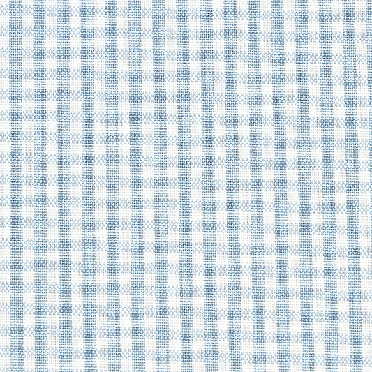 SCHUMACHER  RHAPSODY IN BLUE BARNET COTTON CHECK PATTERNED WOVENS PATTERNED WOVENS SKY   - 64629