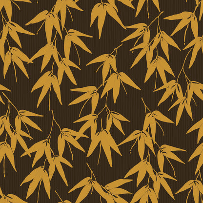 SCHUMACHER  Borastapeter BAMBOO GARDEN   BROWN , GOLD   - 6469