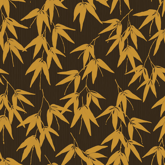 SCHUMACHER  Borastapeter BAMBOO GARDEN   BROWN , GOLD   - 6469