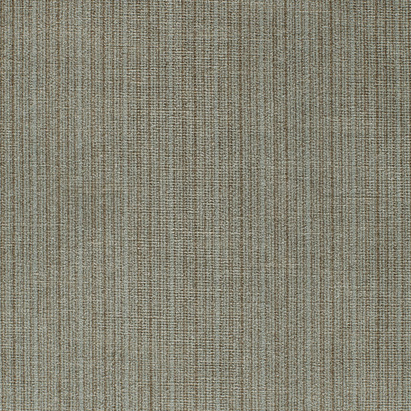 Brown and beige striped velvet fabric texture with subtle vertical lines for upholstery.