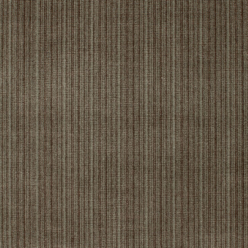 Brown striped velvet with antique strie pattern; vertical tan and chocolate lines.