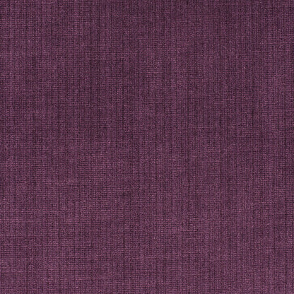 Deep purple velvet upholstery fabric with subtle heathered texture.
