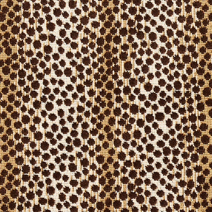 SCHUMACHER  CUT & PATTERNED VELVETS NAKURU LINEN VELVET CUT VELVET CUT VELVET BROWN   - 64735