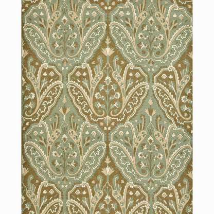 SCHUMACHER  CREWEL COLLECTION Maharajah Crewel Embroidery WOVEN WOVEN VERDIGRIS   - 64810