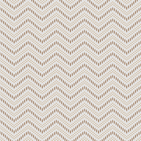 SCHUMACHER  Borastapeter CHEVRON DOTS   NATURAL   - 6483