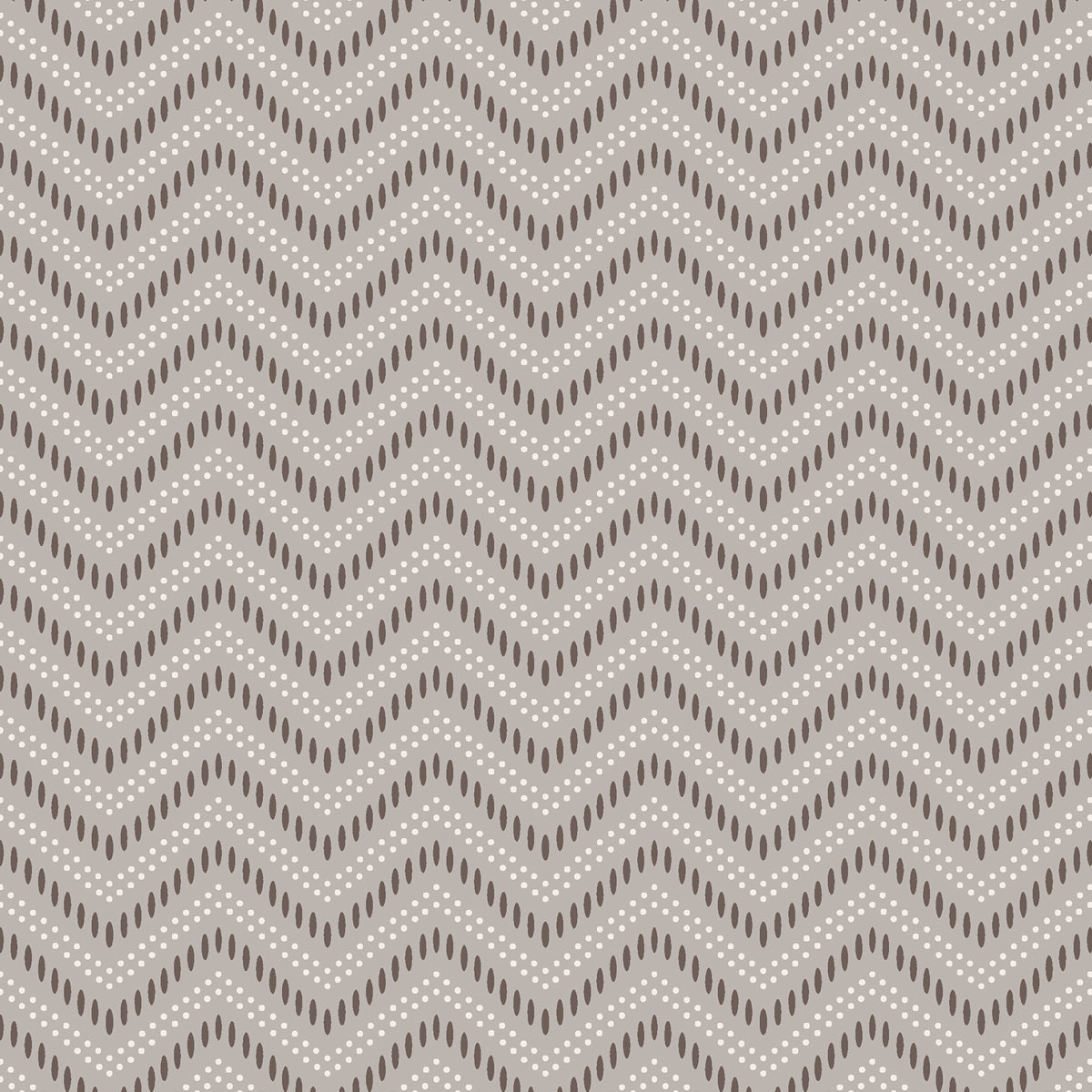 Silver chevron dots pattern with dotted accents; wallpaper design.