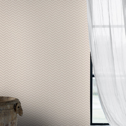 SCHUMACHER  Borastapeter CHEVRON DOTS   PEARL   - 6485