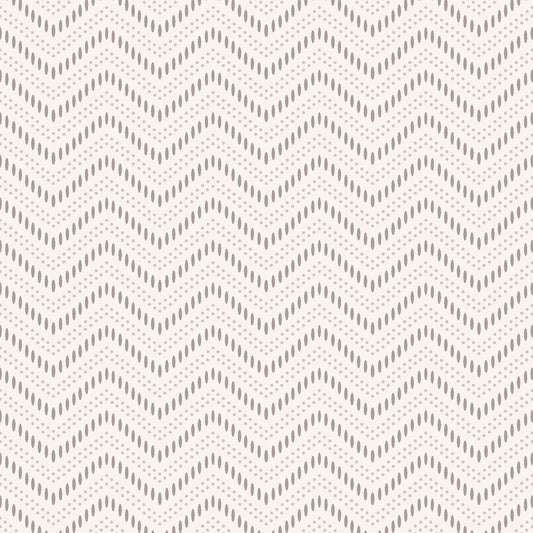 SCHUMACHER  Borastapeter CHEVRON DOTS   PEARL   - 6485