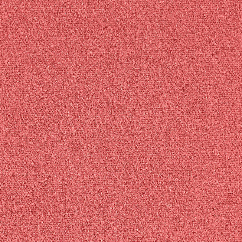 Coral pink textured fabric close-up with a soft looped knit look.