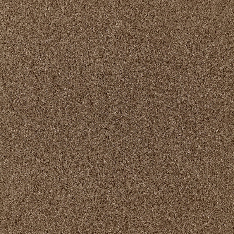 Close-up of brown suede-like textured fabric with fine grain and warm tones.