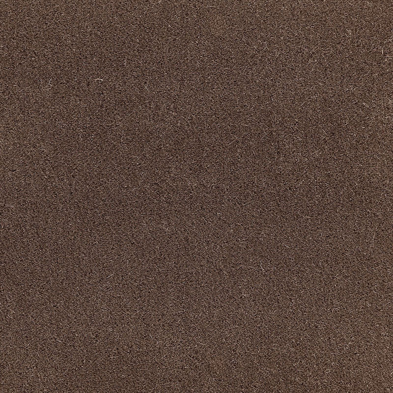 Brown leather-textured suede swatch with fine grain, warm chocolate shade for accessories & upholstery.